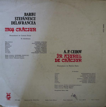 Barbu Ștefănescu Delavrancea - Moș Crăciun / În Ajunul De Crăciun, (Disc Vinil) [1]