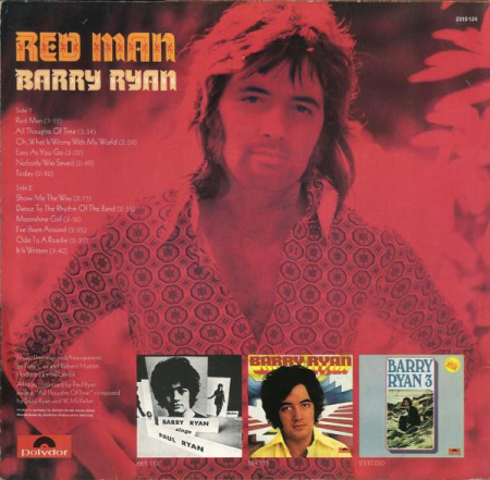 Barry Ryan - Red Man, (Disc Vinil) [1]