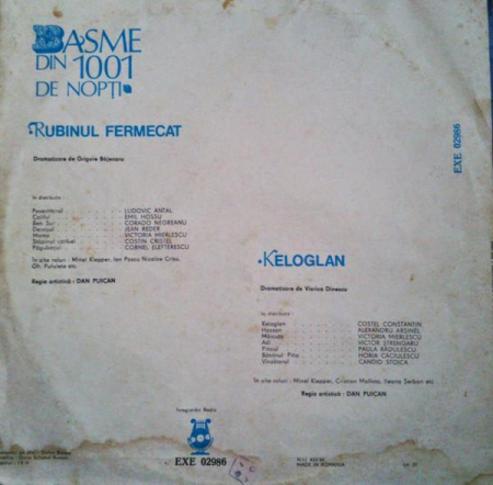 Basme Din 1001 Nopți ‎– Rubinul Fermecat / Keloglan, (Disc Vinil) [1]