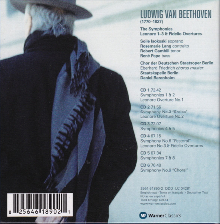 Beethoven* - Staatskapelle Berlin, Barenboim* – The Nine Symphonies / Overtures Leonore 1, 2 & 3; Fidelio, (CD) [1]