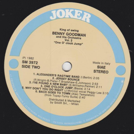 Benny Goodman And His Orchestra - King Of Swing, (Disc Vinil) [1]