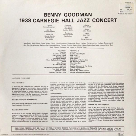 Benny Goodman - The Famous 1938 Carnegie Hall Jazz Concert [1]