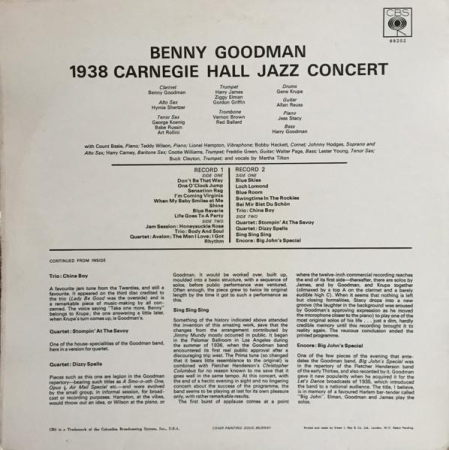 Benny Goodman - The Famous 1938 Carnegie Hall Jazz Concert [1]
