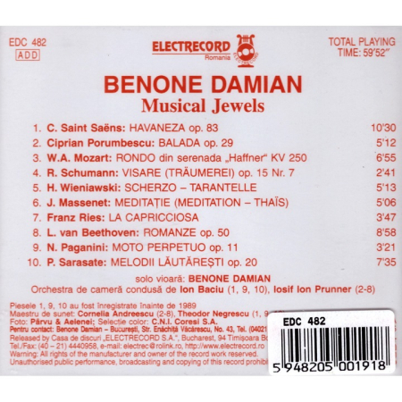 Benone Damian - Musical Jewels (CD) [1]