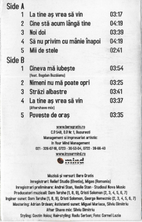 Bere Gratis - Acolo Sus , (Casetă Audio) [1]
