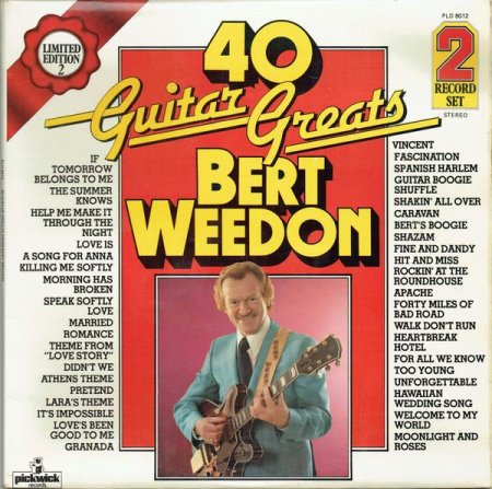 Rock/Folk - Bert Weedon - 40 Guitar Greats (Disc Vinil)