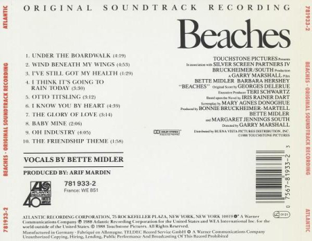 Bette Midler - Beaches (Original Soundtrack Recording) (CD) [1]