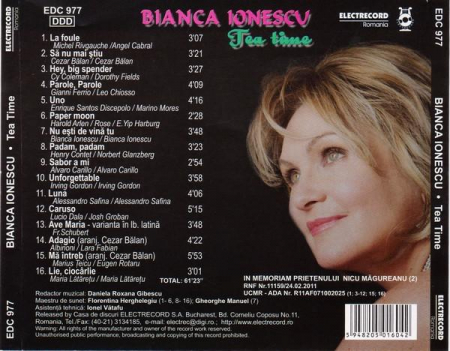 Bianca Ionescu - Tea Time, (CD) [1]