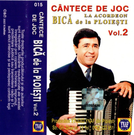 Casete audio - Bica de la Ploiesti - Cantece de Joc la Acordeon vol. 2 (Caseta Audio)