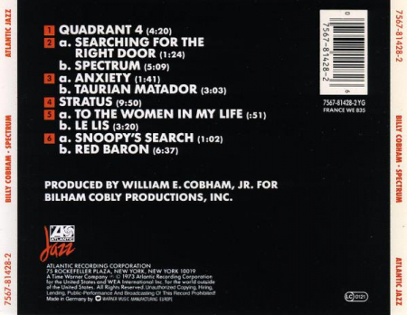 Billy Cobham - Spectrum, (CD) [1]