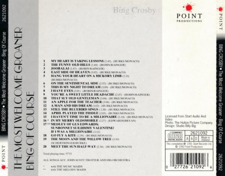 Bing Crosby - The Most Welcome Groaner - Bing Of Course (CD) [1]