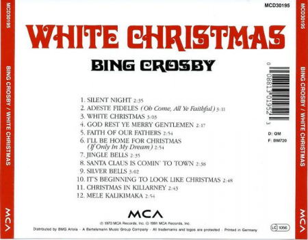 Bing Crosby - White Christmas, (CD) [1]