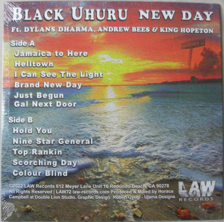 Black Uhuru Ft. Dylan's Dharma, Andrew Bees & King Hopeton – New Day, (Disc Vinil)  [1]