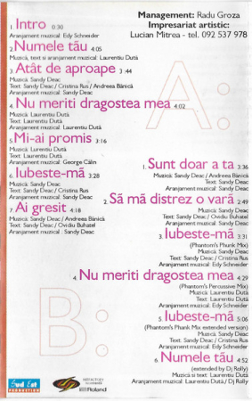 Blondy – Atât De Aproape(CASETA) [1]