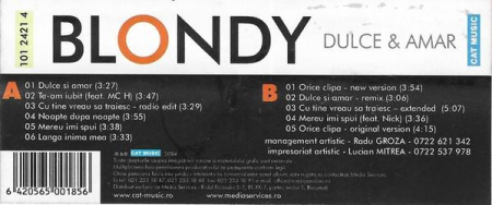 Blondy - Dulce & Amar (Caseta Audio) [1]