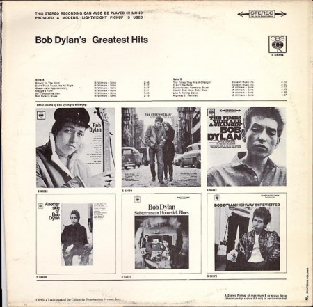 Bob Dylan - Bob Dylans Greatest Hits, (Disc Vinil) [1]