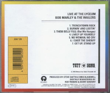 Bob Marley & The Wailers - Live! (CD) [1]