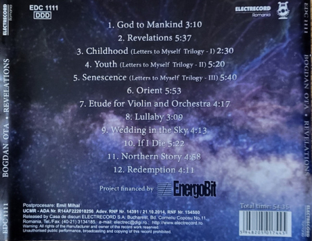 Bogdan Ota – Revelations (CD), (CD) [1]