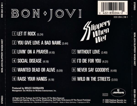 Bon Jovi - Slippery When Wet (CD) [1]