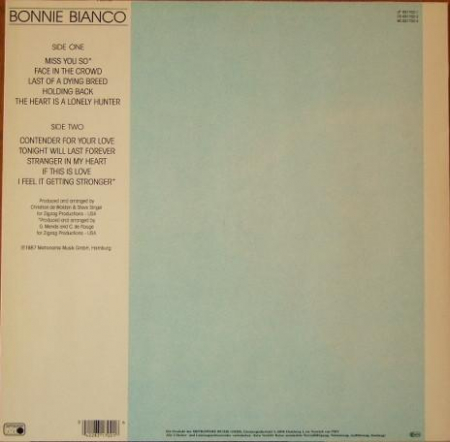 Bonnie Bianco - Just Me, (Disc Vinil) [1]
