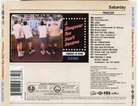 Bowling For Soup - A Hangover You Don't Deserve (CD) [1]