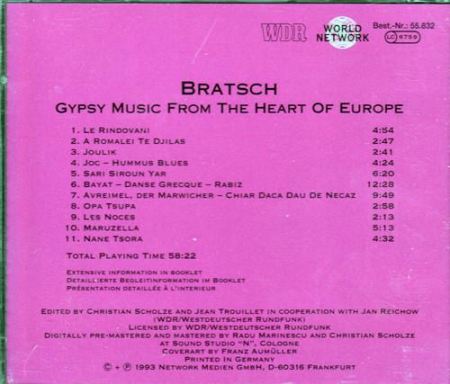 Bratsch - Gypsy Music From The Heart Of Europe (CD) [1]