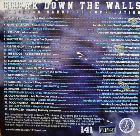 Break Down The Walls - European Hardcore Compilation 2014, (CD) [1]