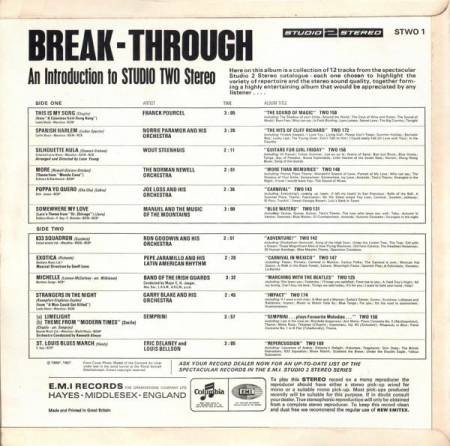 Break-through - An Introduction To Studio Two Stereo, (Disc Vinil) [1]