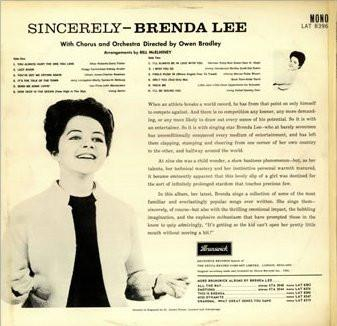 Brenda Lee - Sincerely (Disc Vinil) [1]