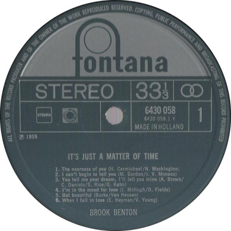 Brook Benton - It's Just A Matter Of Time [1]