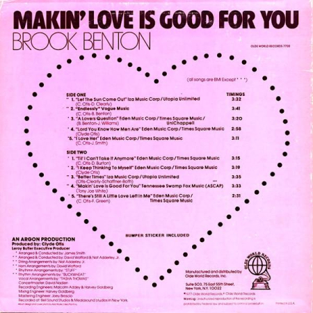 Brook Benton - Makin' Love Is Good For You [1]