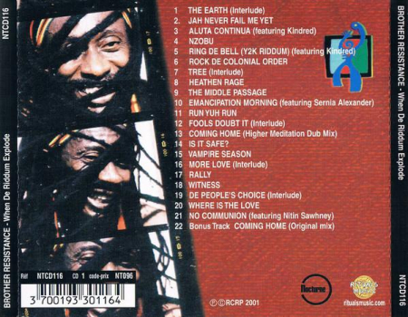 Brother Resistance - When De Riddum Explode, (CD) [1]