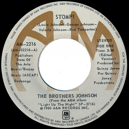 Pop - Brothers Johnson - Stomp! / Let's Swing, (Disc Vinil)