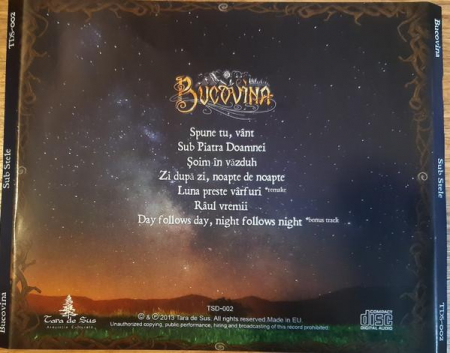 Bucovina - Sub Stele , (CD) [1]