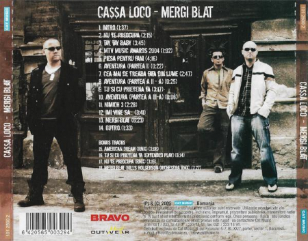 Ca$$a Loco - Mergi Blat , (CD) [1]