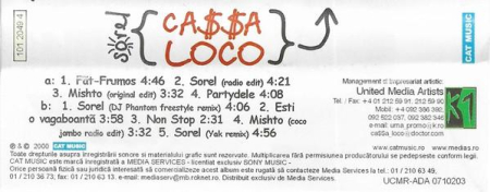 Ca$$a Loco - Sorel, (Casetă Audio) [1]