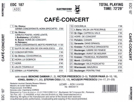Café-Concert, (CD) [1]