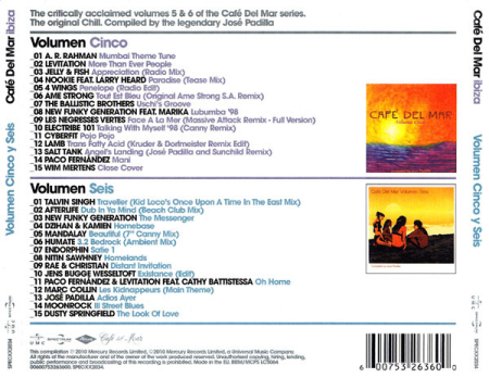Café Del Mar Ibiza (Volumen Cinco Y Seis) (CD) [1]