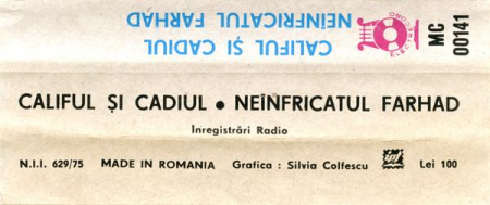 Califul Și Cadiul / Neînfricatul Farhad, (Casetă Audio) [1]