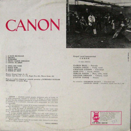 Canon - Canon, (Disc Vinil) [1]
