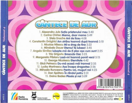 Cântece De Aur Volumul 4, (CD) [1]