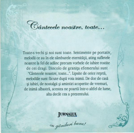 Cântecele Noastre, Toate... Vol. 2, (CD) [1]