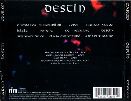 Cargo - Destin , (CD) [1]