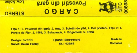 Cargo - Povestiri Din Gară, (Casetă Audio) [1]