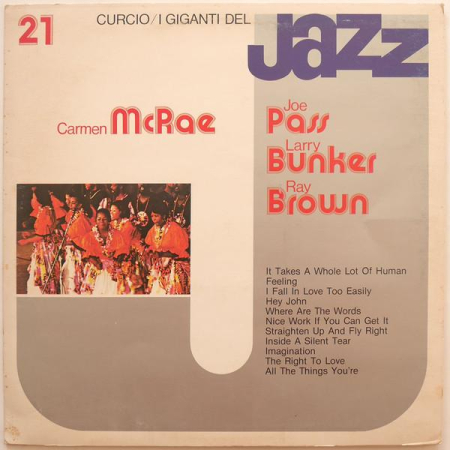 Discuri vinil - Carmen McRae - I Giganti Del Jazz Vol. 21
