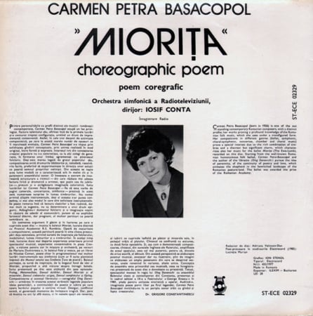 Carmen Petra Basacopol* – »Miorița« Choreographic Poem (VINIL) [1]