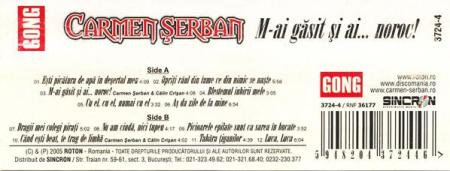 Carmen Șerban - M-ai Găsit Și Ai... Noroc!, (Casetă Audio) [1]