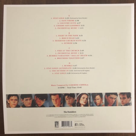 Carmine Coppola – The Outsiders (Original Motion Picture Soundtrack) (VINIL) [1]