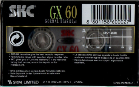 Caseta Audio SKC GX 60 (60 min) [1]