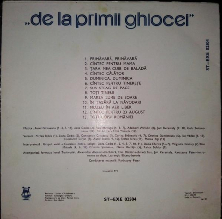 Castelanii Mici - De La Primii Ghiocei, (Disc Vinil) [1]